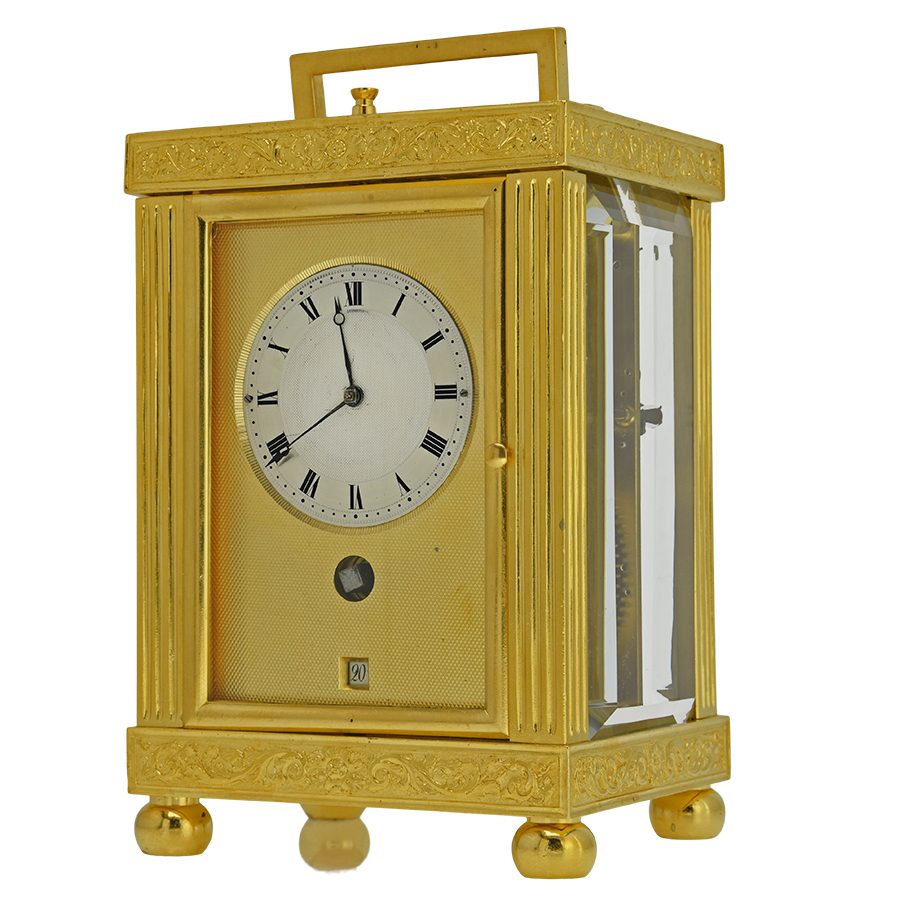 French Early 19th Century Striking & Quarter Repeating Carriage Clock ...