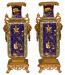 French Chinese Chinoiserie Style 3 Piece Garniture Clock