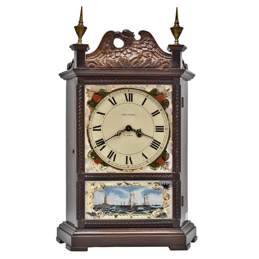 American Waltham Miniature Colonial Style Shelf Clock - Renaissance ...