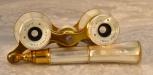 French Mother of Pearl Gilt Brass Opera Glasses