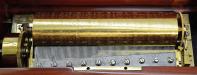 Swiss 12 Tune Early Key Wind Fat Cylinder Music Box